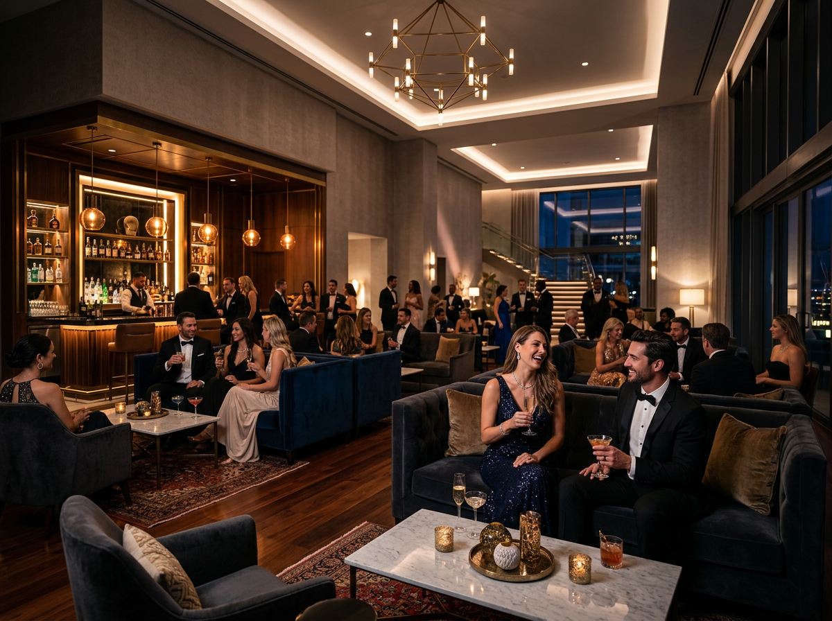 Exclusive evening entertainment lounge at Central UK Resort
